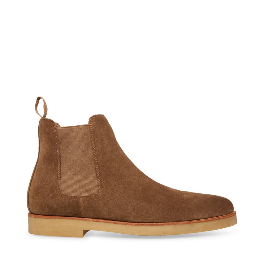 Botines Chelsea Steve Madden Wilshire-s Gamuza Hombre Marrones | ES HE46S0